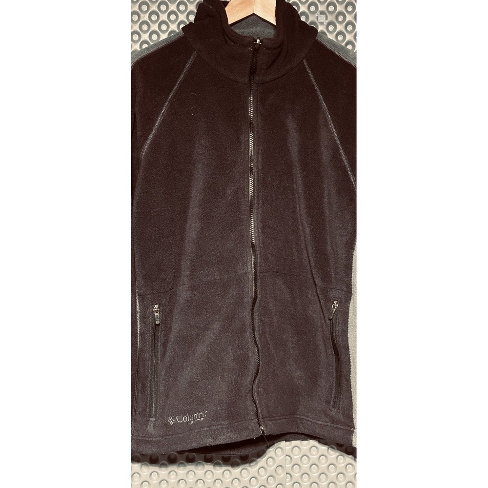 Vintage Columbia Vertex Core Interchange Fleece Jacket Men's L Black/Gray